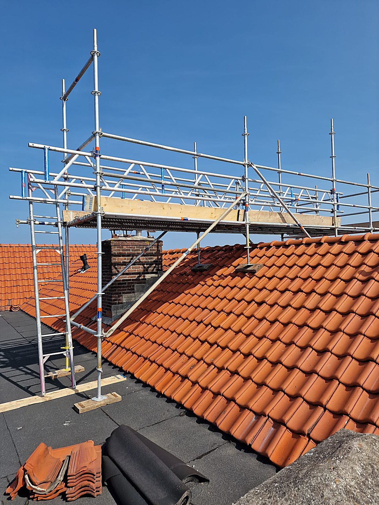 Scaffolding work in the home: safe, neat and tidy